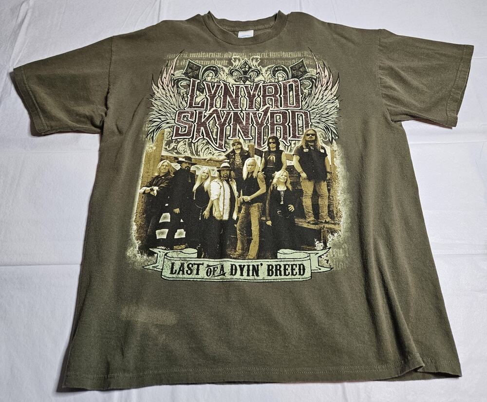 Lynyrd Skynyrd Last of a Dyin Breed Tour T Shirt XL Tennessee River Band Tee